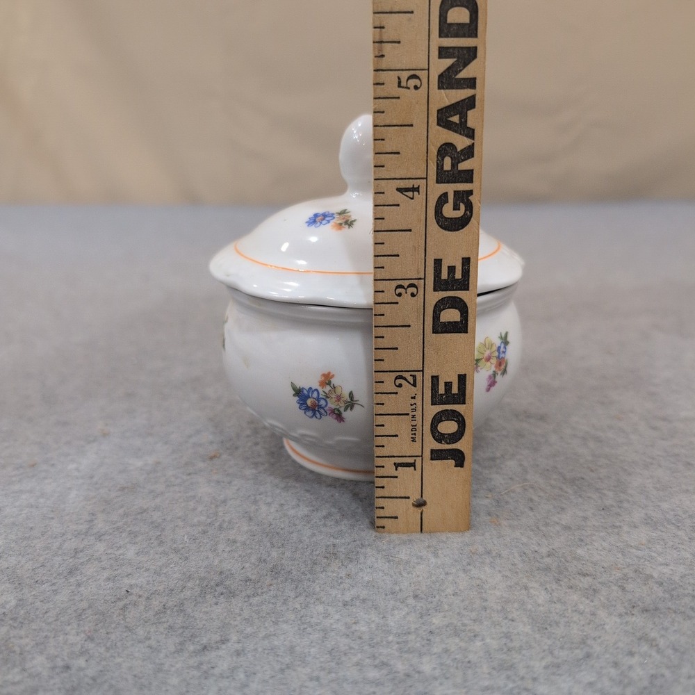 Kahla Kahlaerstedt Pastorale Floral Sugar Bowl with Lid Made in GDR NA308 - Picture 5 of 6